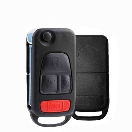 Keyless Factory KeylessFactory: Mercedes ML W163 4 Buttons Flip Key RFK-MB-007